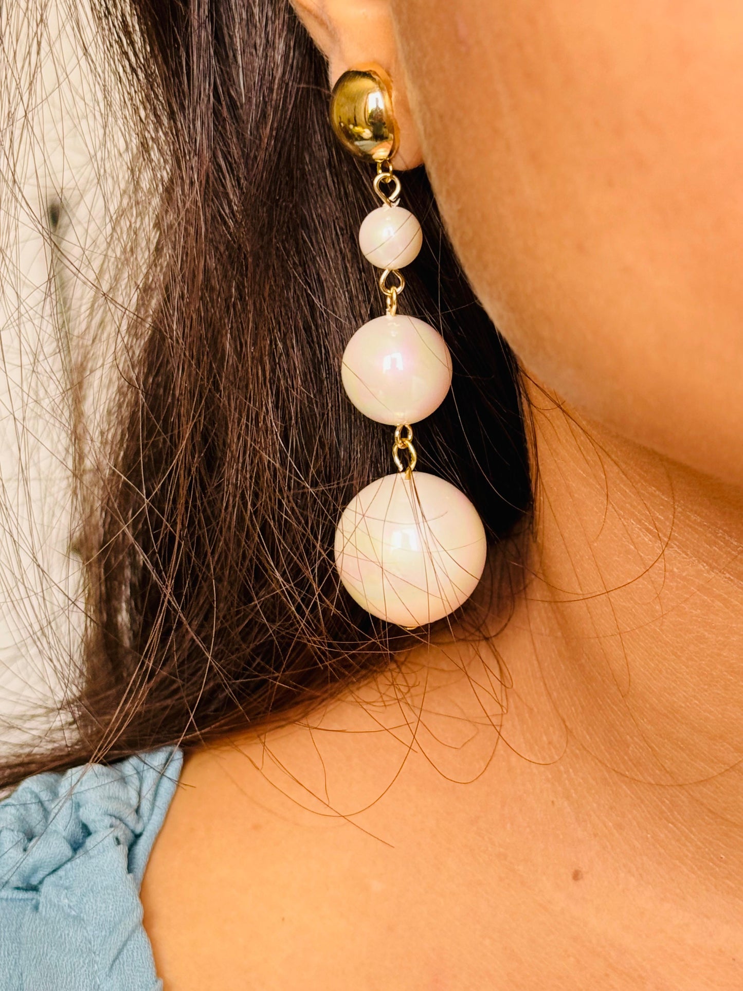 Pearl Drop Dangle Earrings