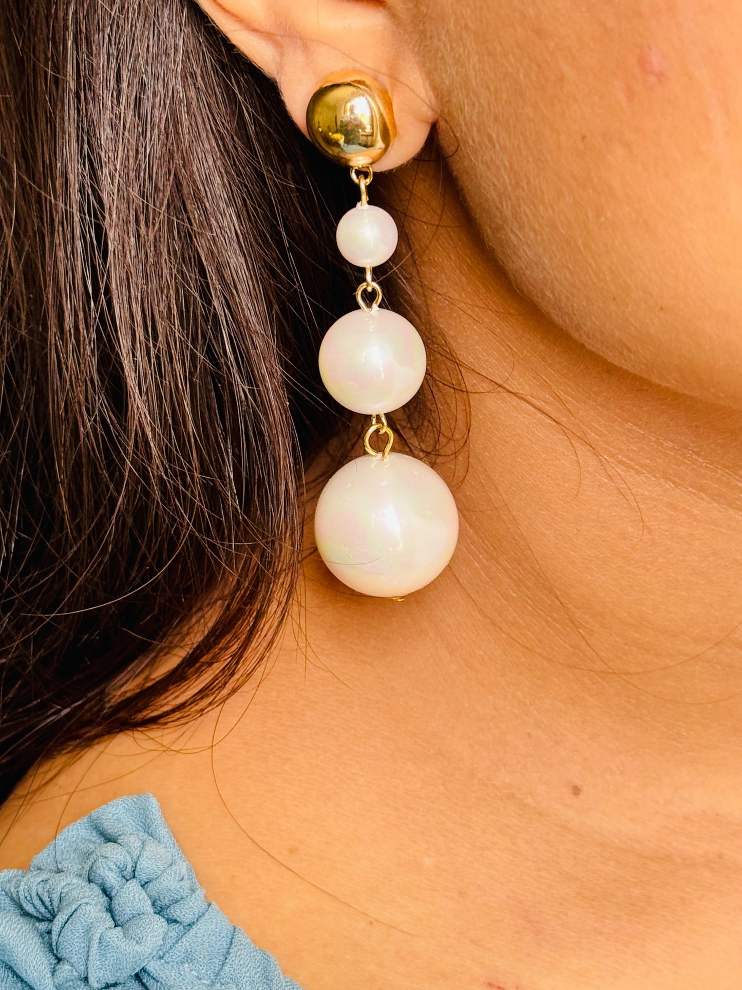Pearl Drop Dangle Earrings