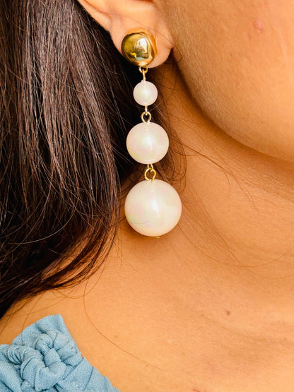 Pearl Drop Dangle Earrings