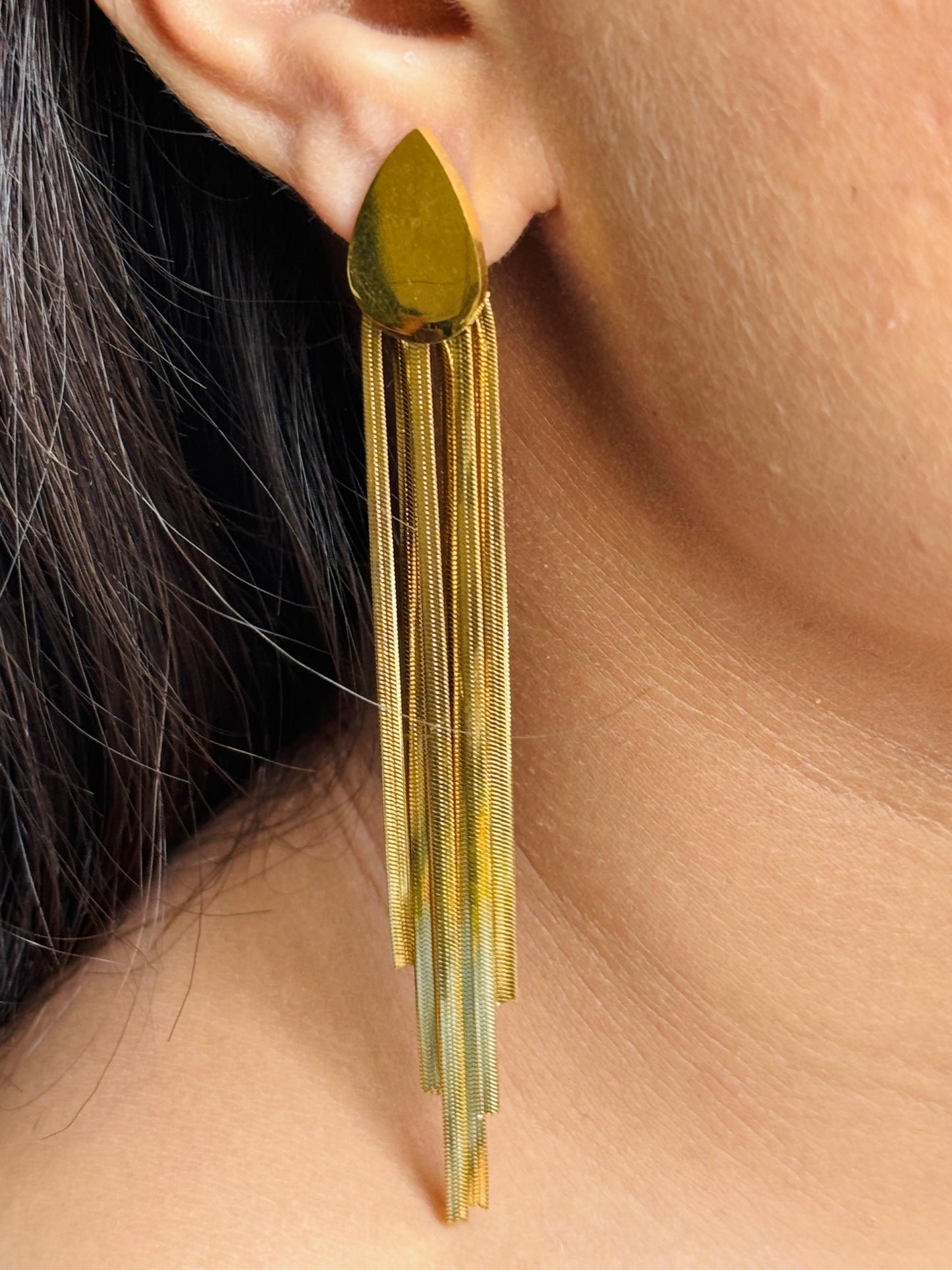 Snake Chain Drop Earrings
