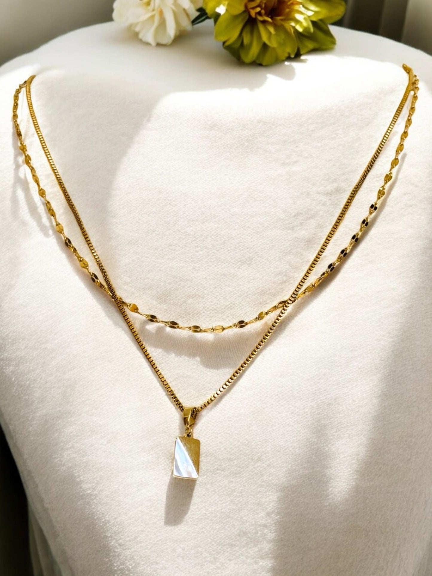 Niara Square Layered Necklace