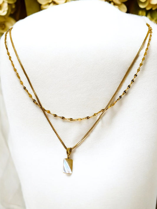 Niara Square Layered Necklace