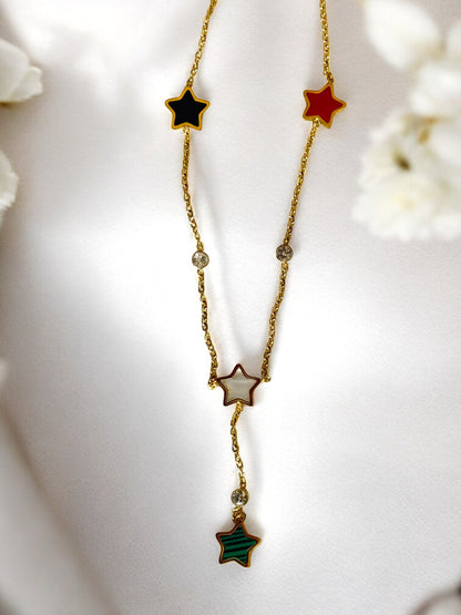 Multi Colored Star Necklace