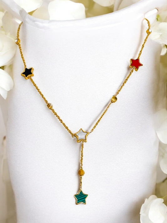 Multi Colored Star Necklace