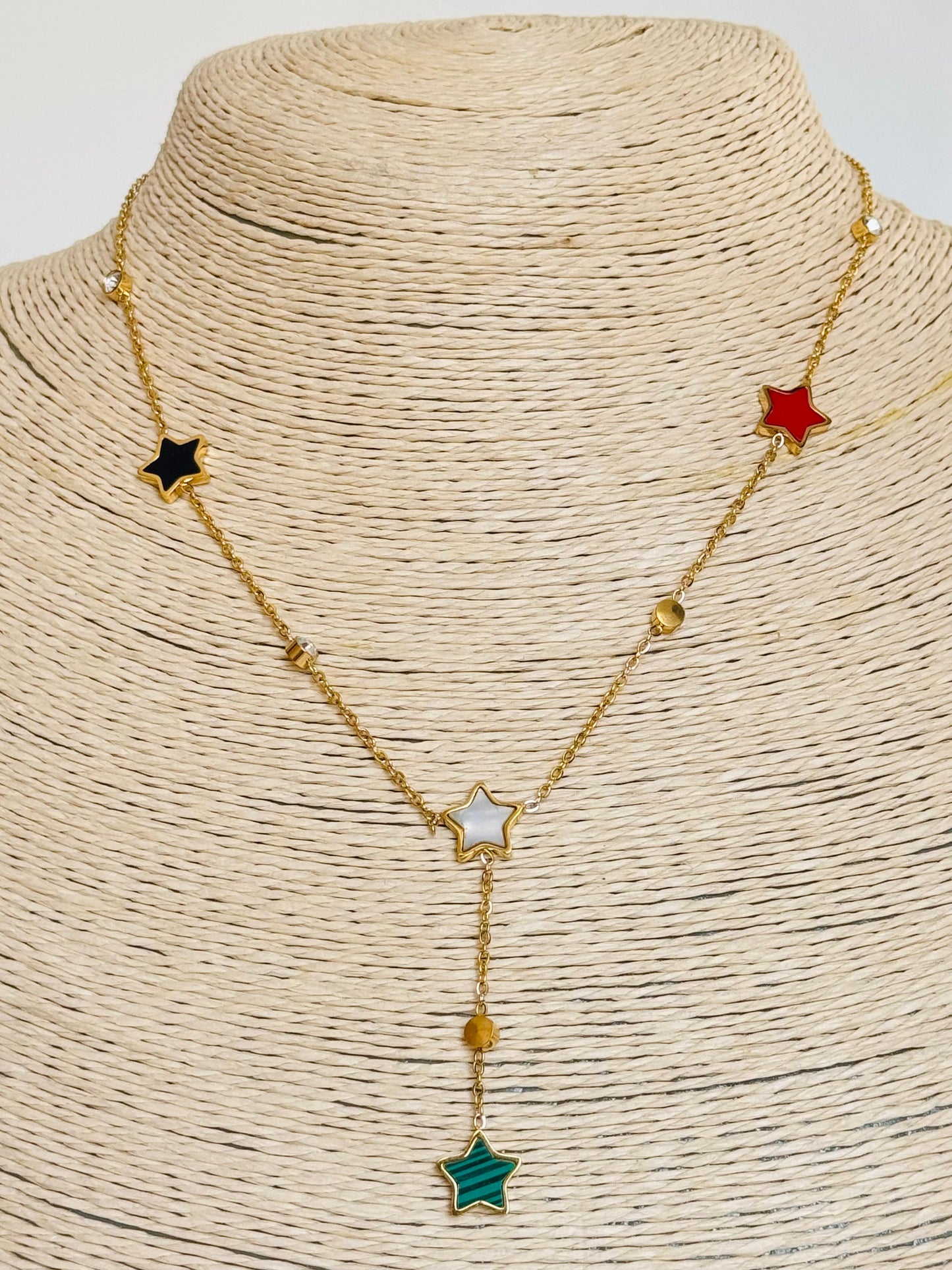 Multi Colored Star Necklace