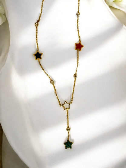 Multi Colored Star Necklace