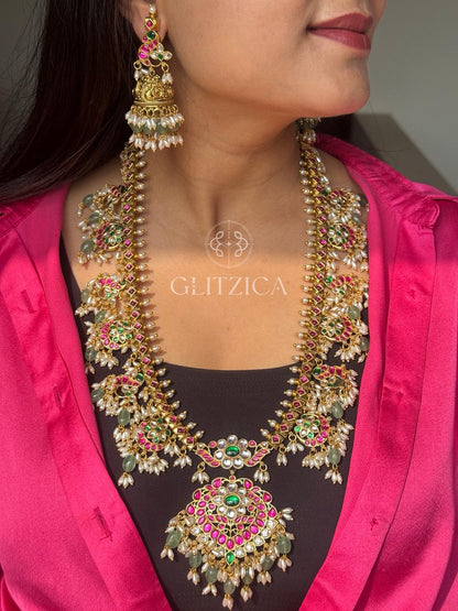 Long Roopamati Jadau Antique Necklace set
