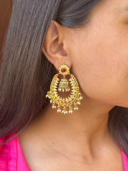 Jadau Danglers Jhumka Earring
