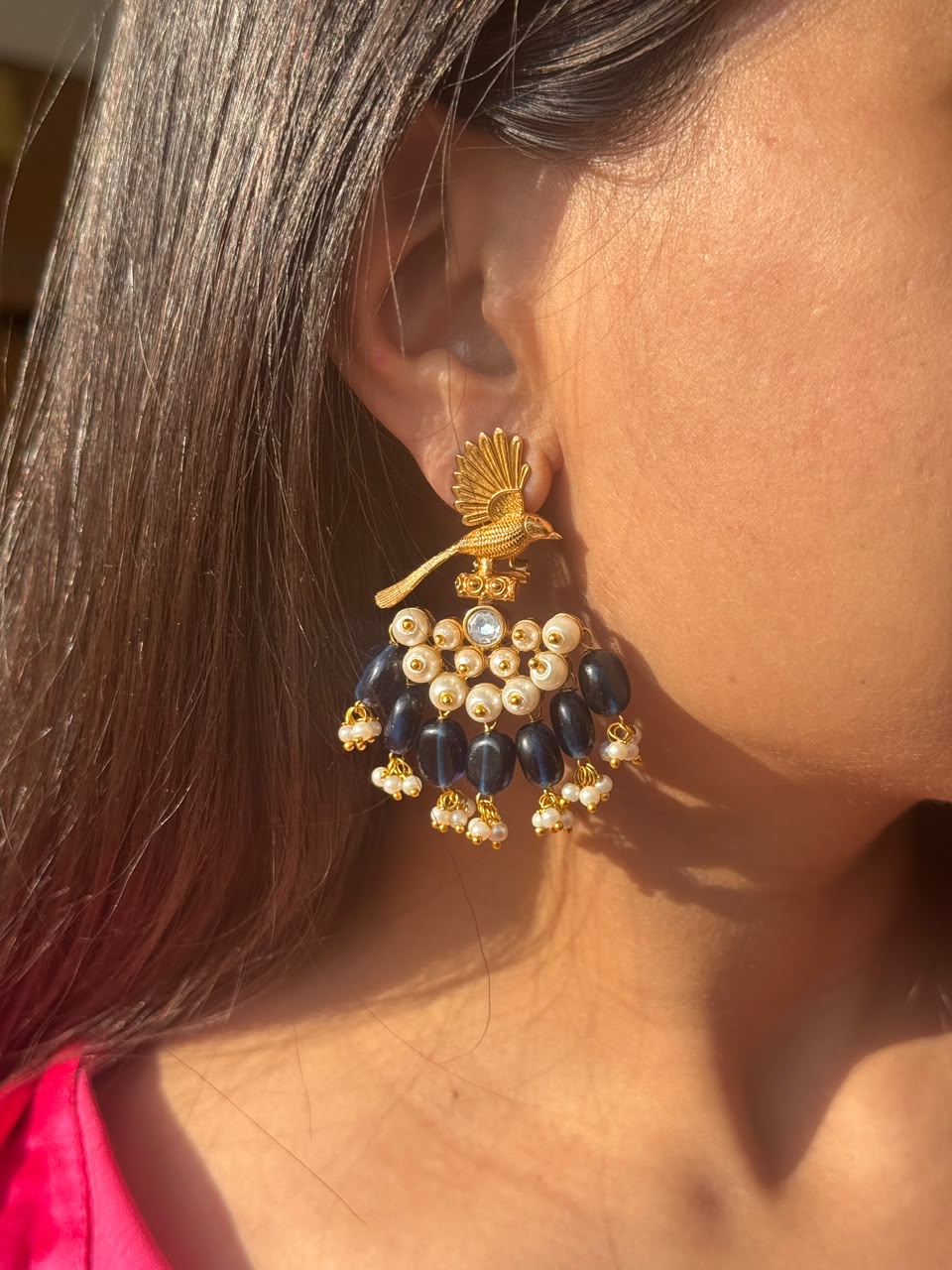 Bird-inspired Traditional Earrings