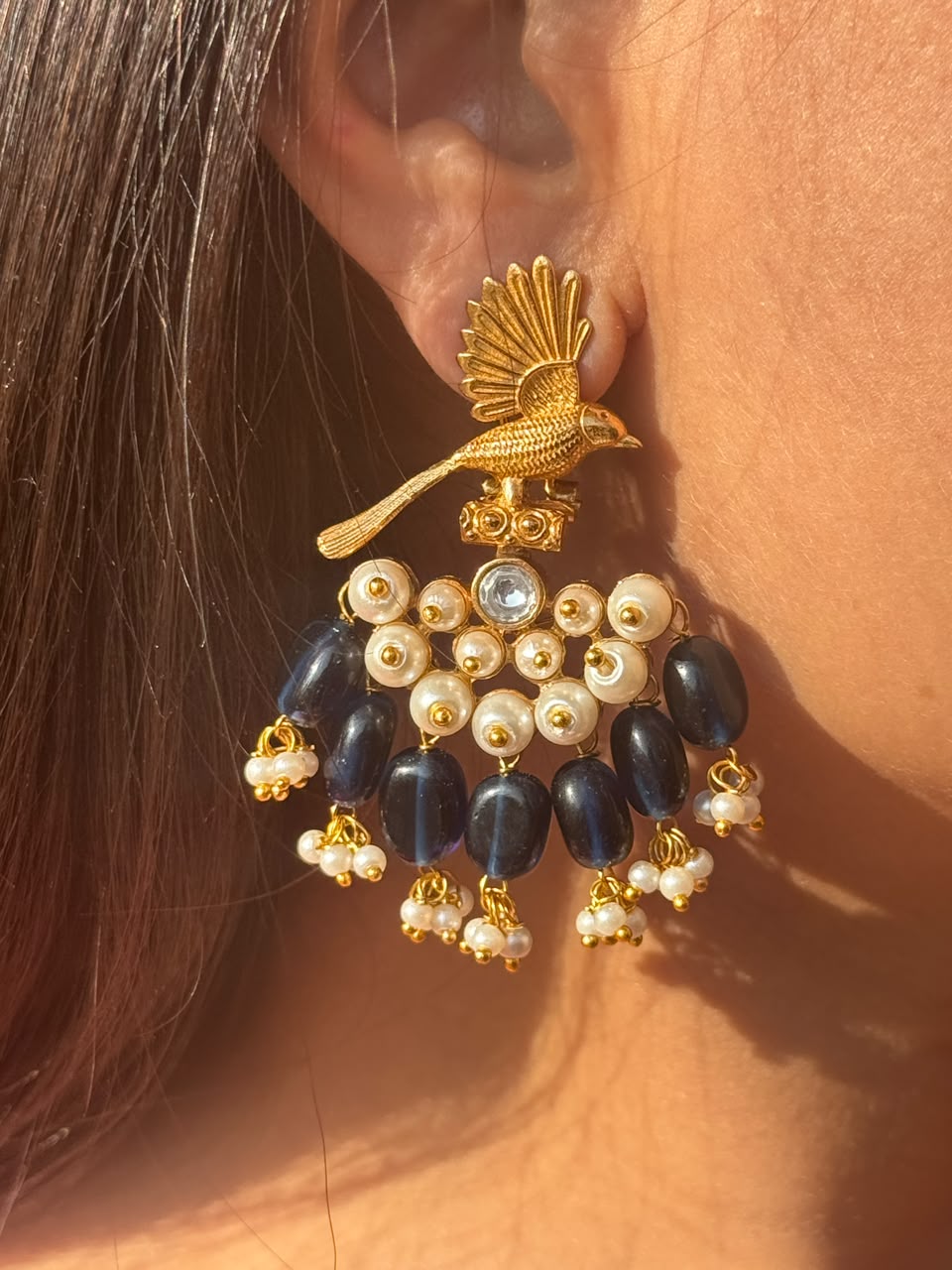 Bird-inspired Traditional Earrings