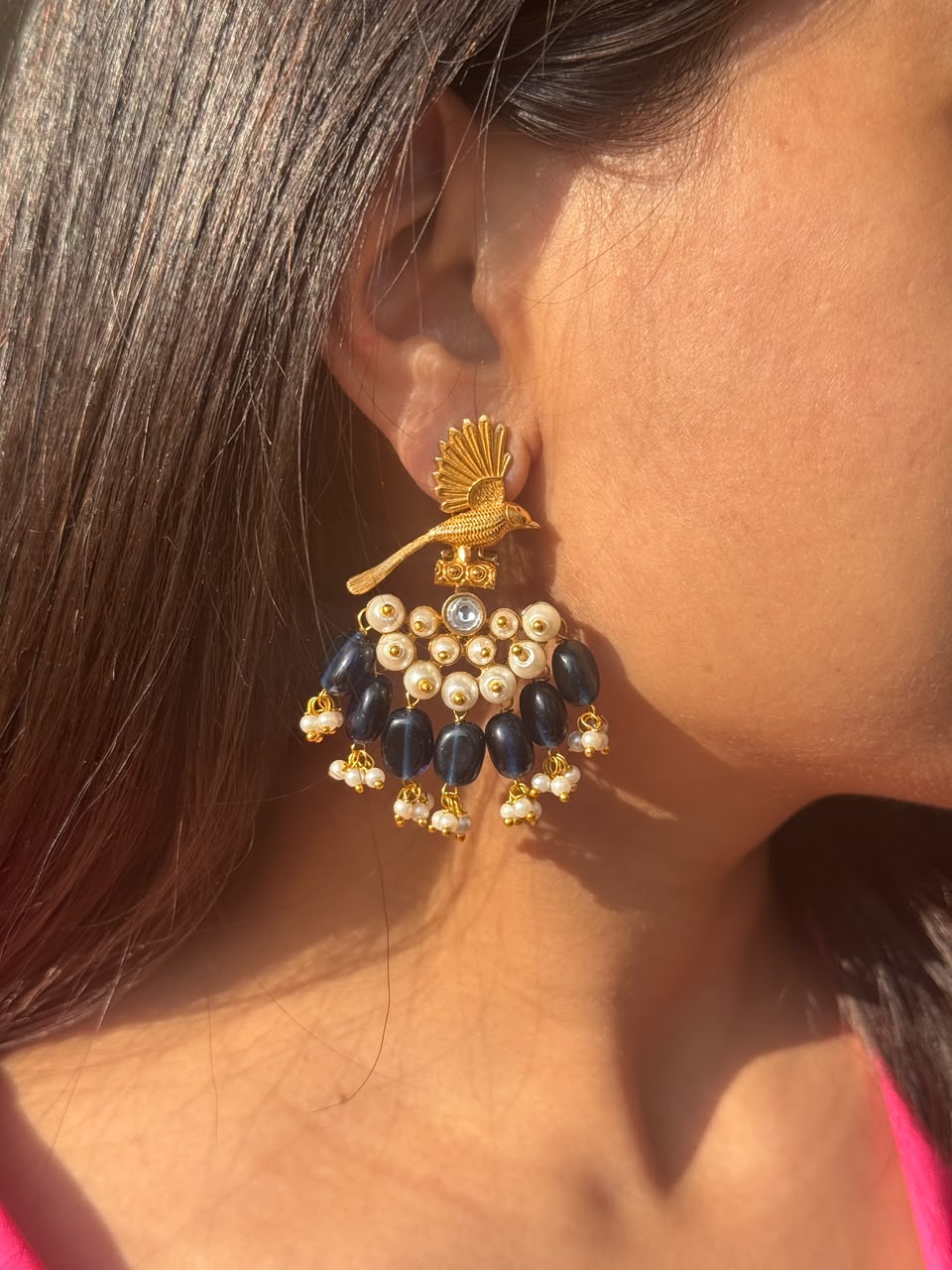 Bird-inspired Traditional Earrings