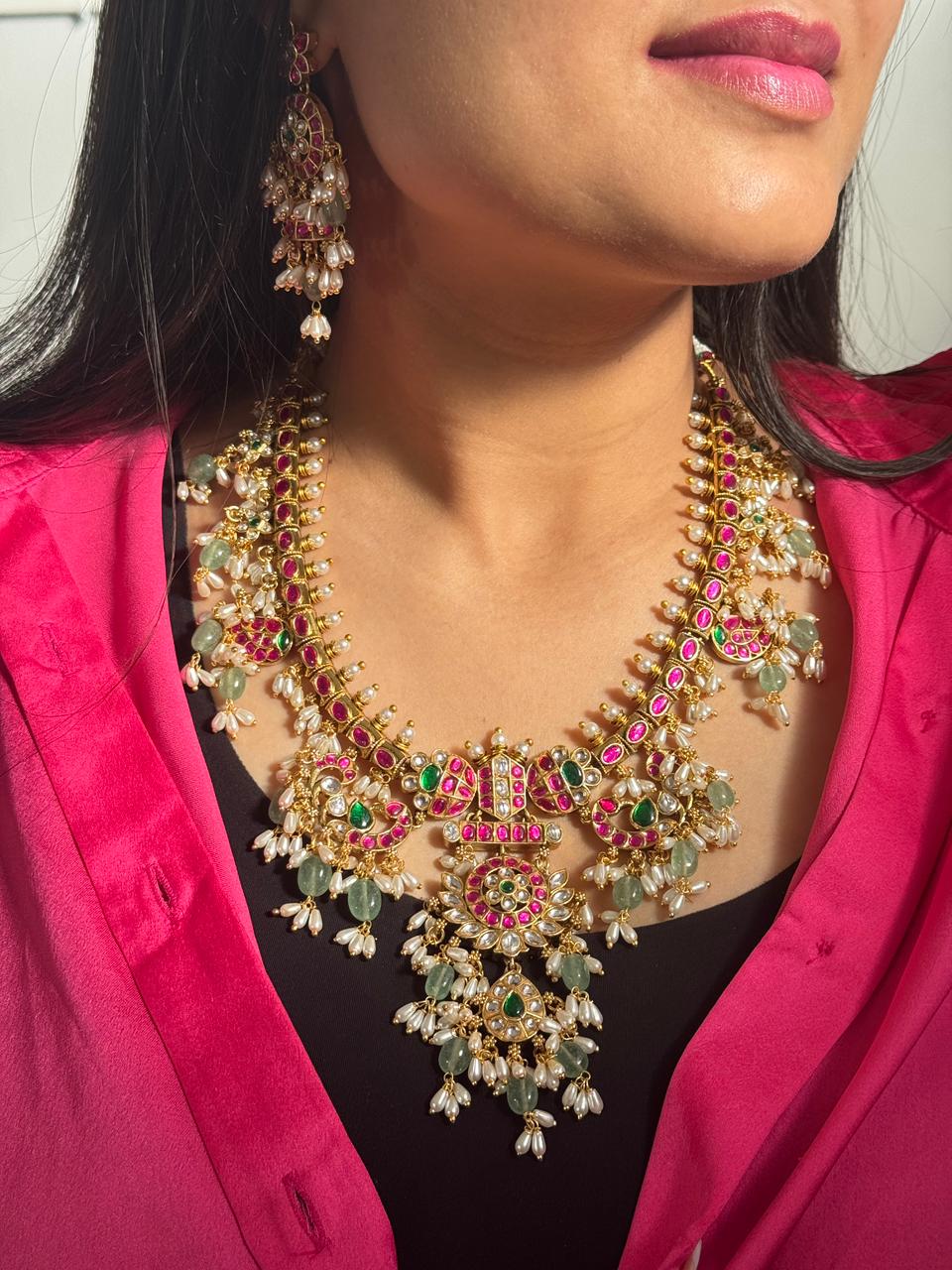 Vrinda Jadau Necklace Set