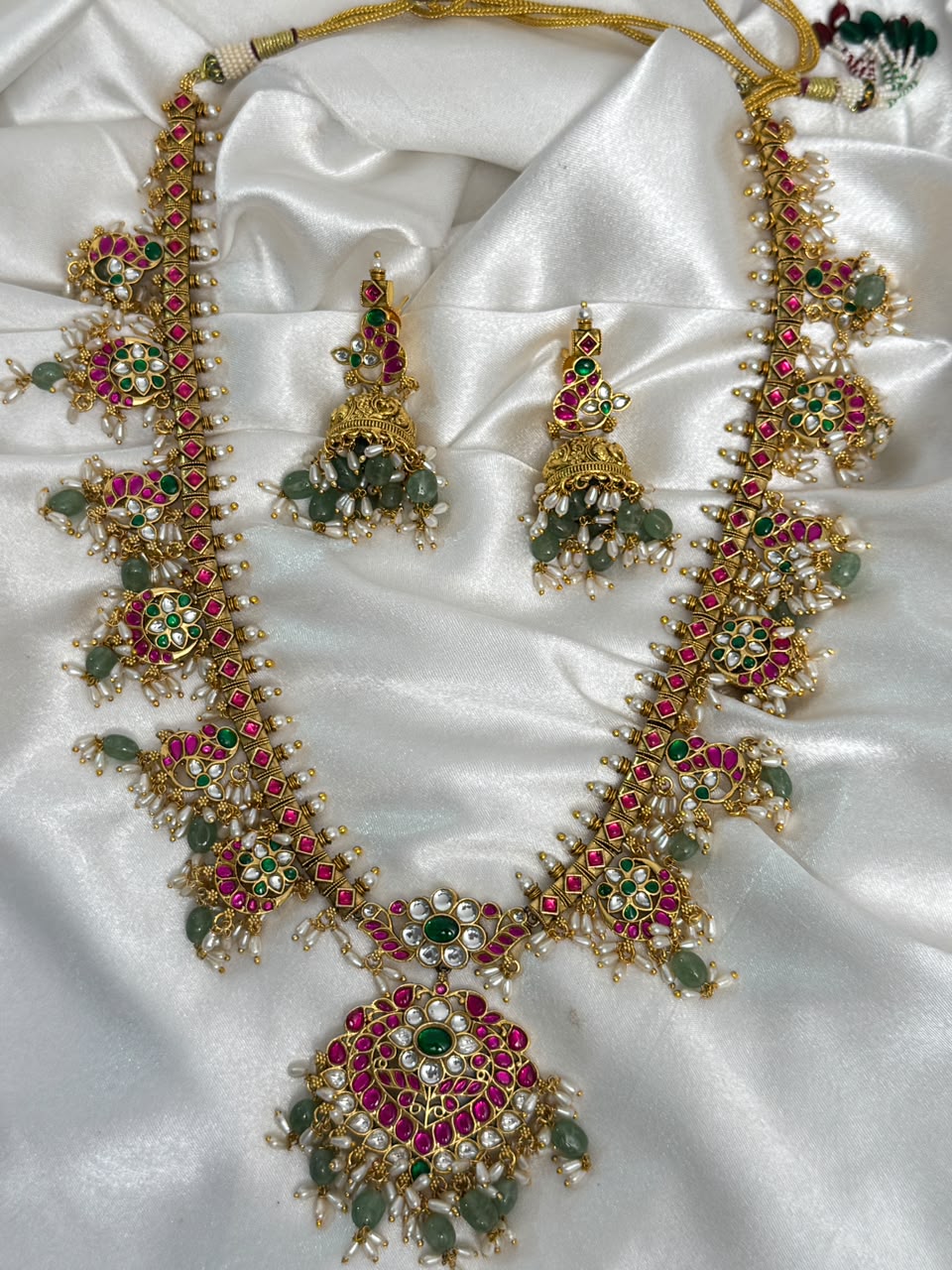 Long Roopamati Jadau Antique Necklace set