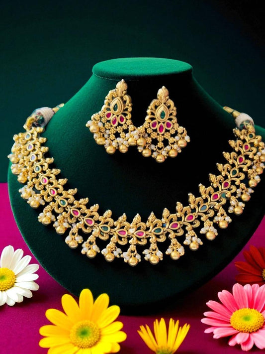 Sabhyata Antique Necklace Set